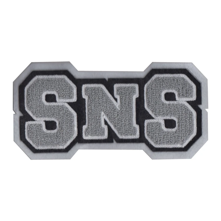 
Wholesale customized high quality personal corporate chenille embroidered patches for sweatshirt 