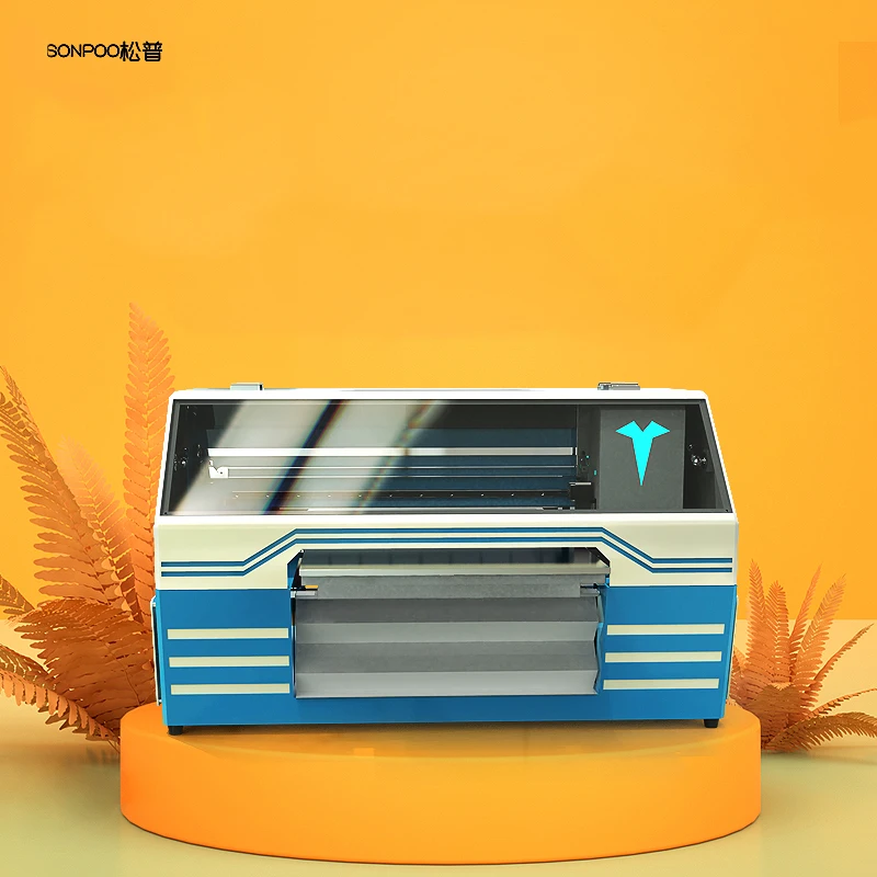 High Speed A3 UV Flatbed Inkjet Printer Canvas Printing Machine PVC Card Printer& scanners UV printing Machine