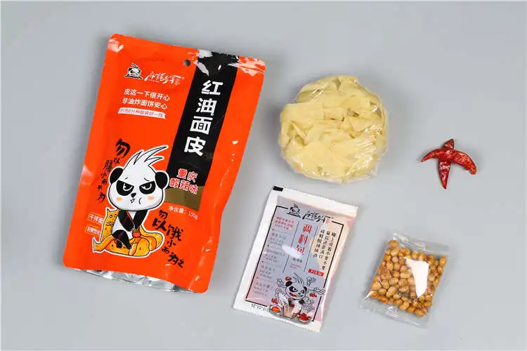 
Wholesale Price Chinese Food Instant Delicious Pungent Spicy Red Oil Dough Noodles 