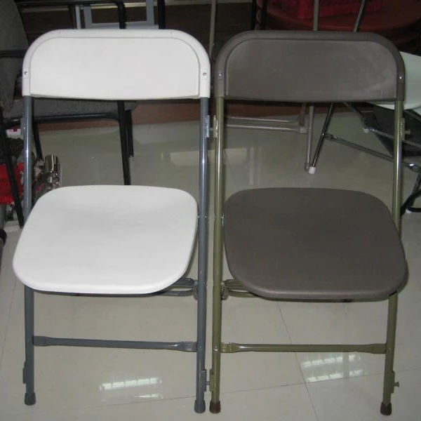 Outdoor Cheap 3 Color Metal Water Proof Rustproof Steel Structure PP Seat Event Plastic Folding Chair