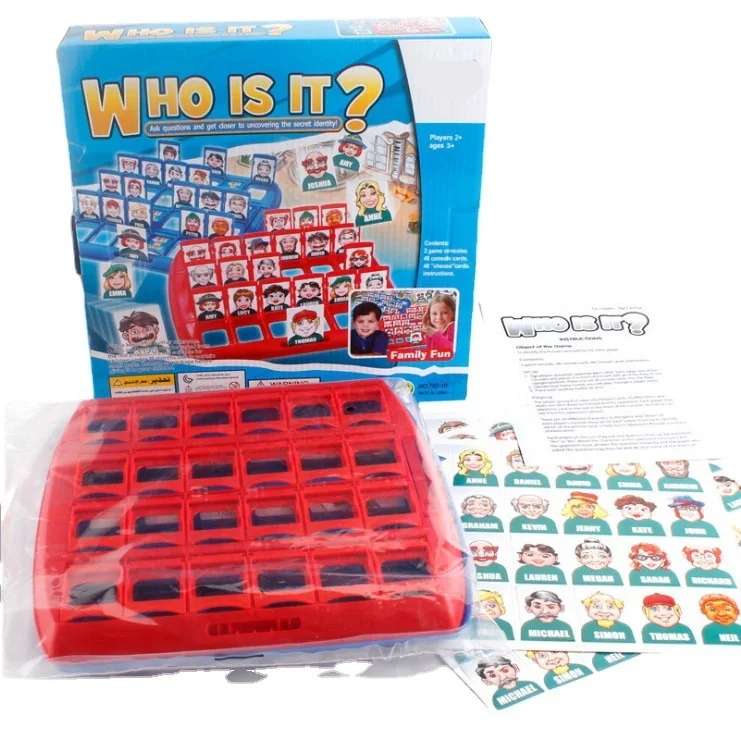 Hot Popular Educational Intellectual Classic Board Game Cheap Family Games Party Playing Guess Who For Kids