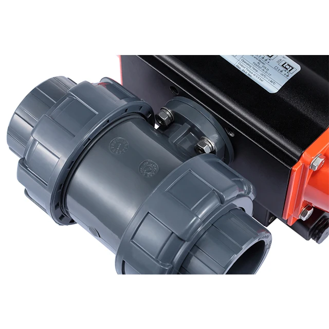 
DN80 Ball Valve Pneumati Actuator PVC U PVC ball valve 