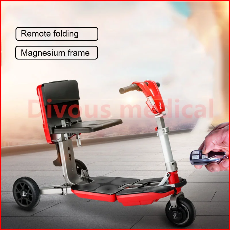 New Product Old Man Mobility Scooter Lithium Battery Mini Folding Electric Tricycle Wheelchair For Disabled