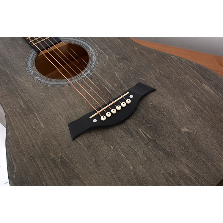 
2020 Beginner Colorful 41 inch Full Basswood Plywood Acoustic Guitar Factory Direct Grey guitar 