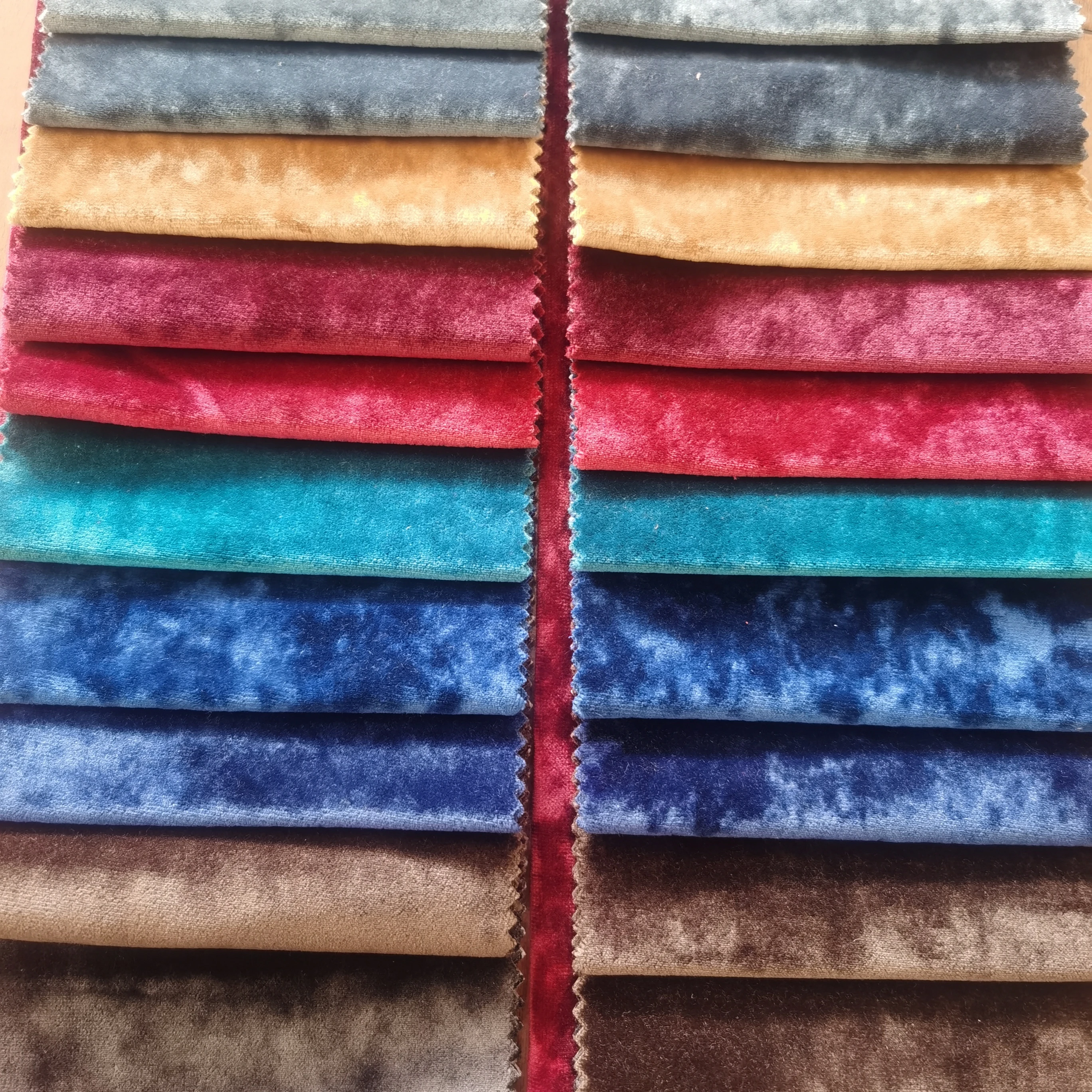 factory warp kinting kail machine  do 200-280gsm polyester  crush holland velvet