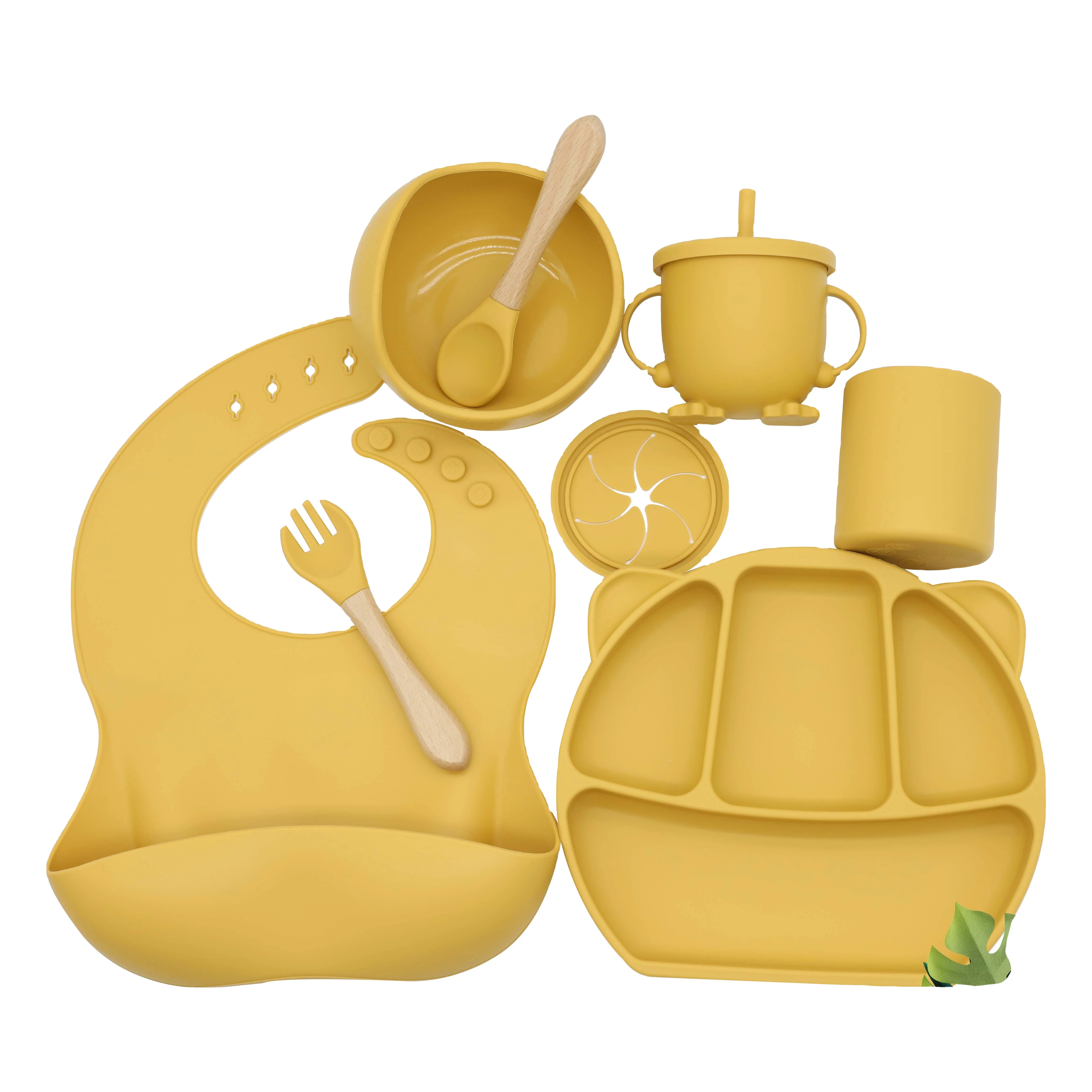New Fancy Baby Training Anti-slip Kids Dishes Feeding Dinnerware Set For Children