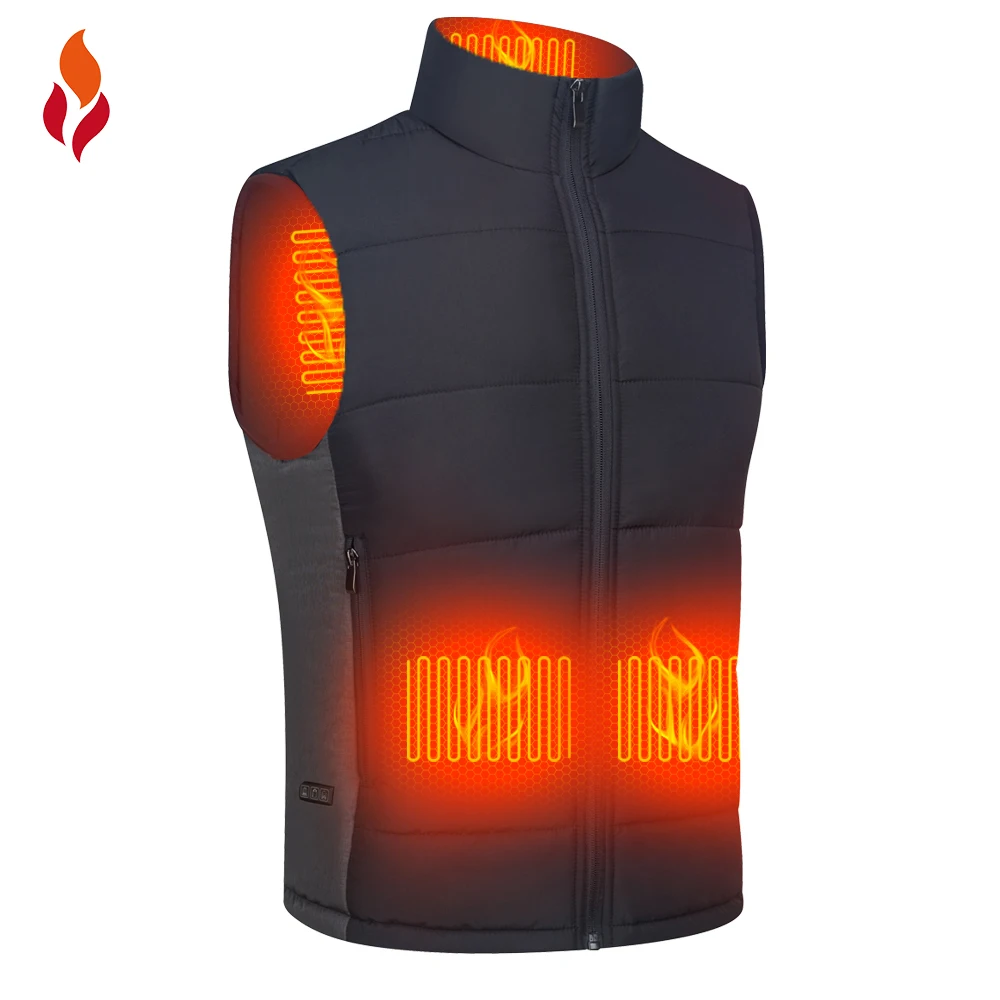 Бесплатная доставка мужской и женский жилет NuanRong без рукавов с защитой от ветра подогревом жилеты для мужчин женщин 8 областей