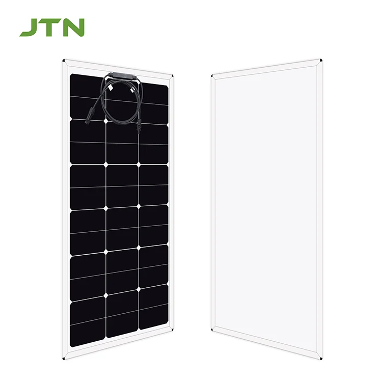 Factory customized extra slim light weight  high efficiency 120 Watt new Glass Solar Panels