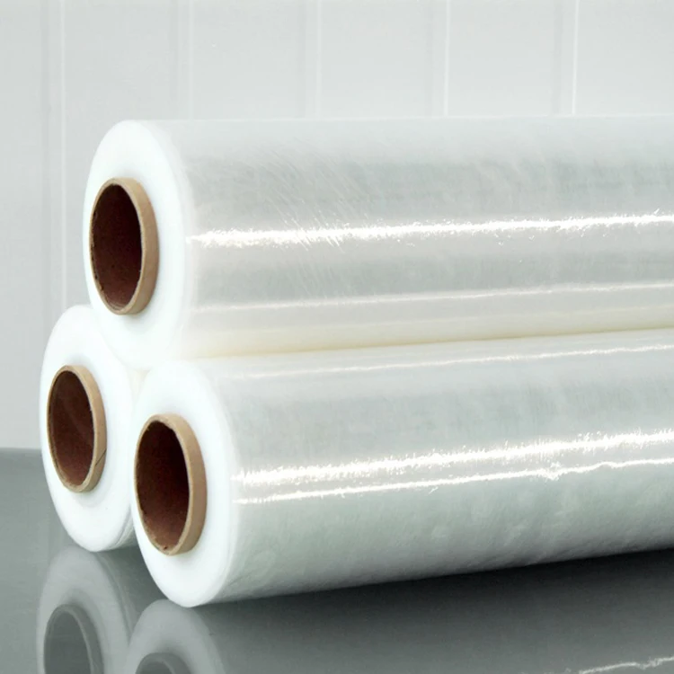 
50cm Transparent LLDPE Plastic Film Roll Pallet Wrap Stretch Wrap Film Manufacture 