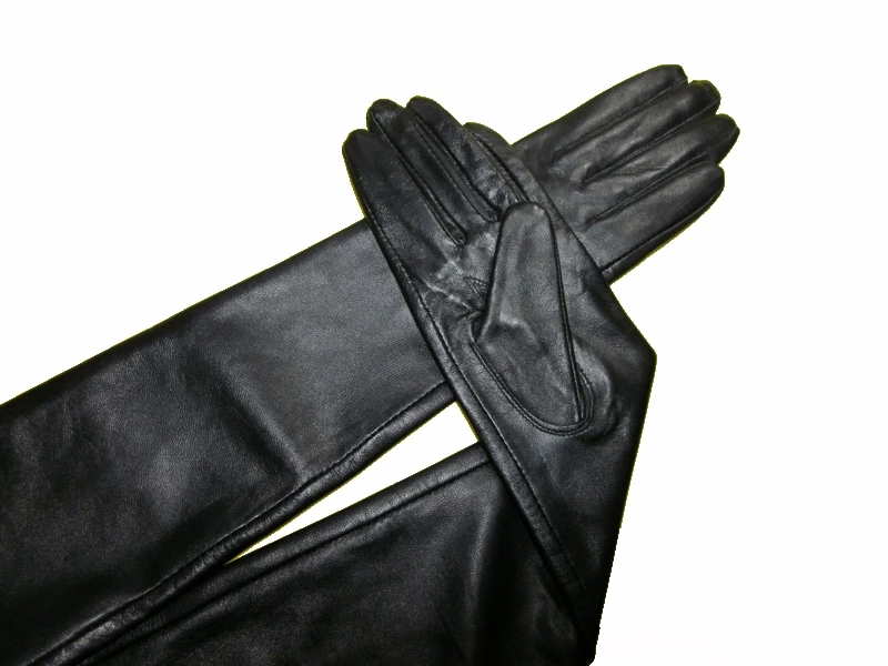 Wholesale High Quality Women Real Leather Pink Long Gloves For 30cm 40cm 50cm 60cm 70cm 80cm evening party Opera Gloves