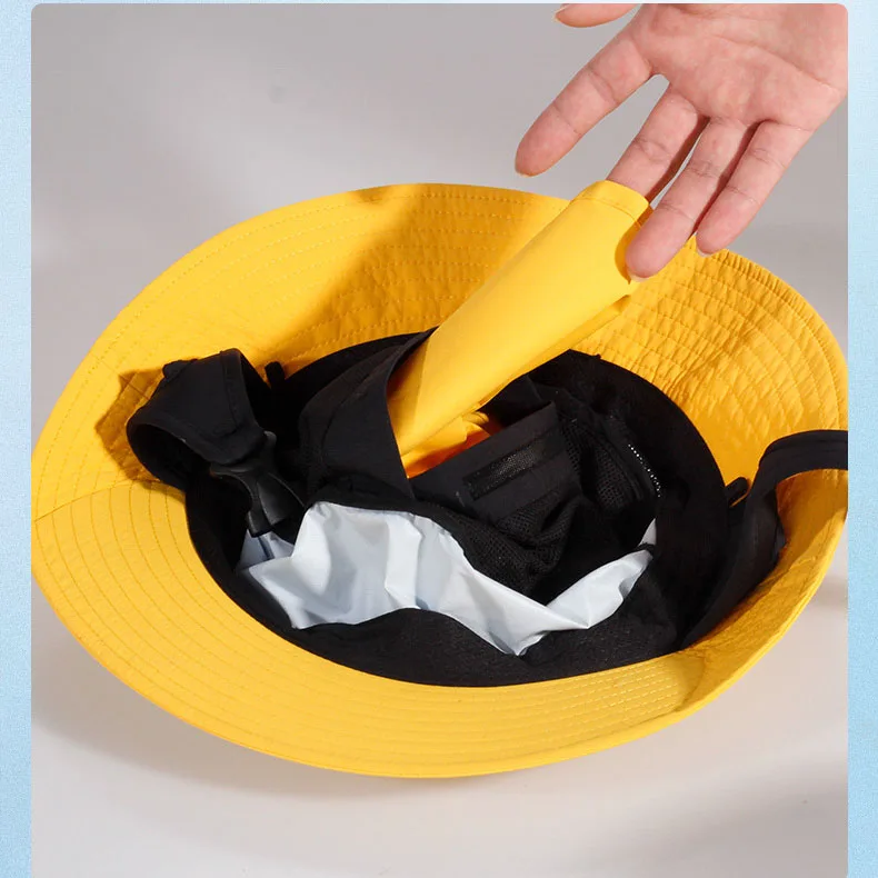 Stock Surf Cap Fast Drying Black for Men and Women Surfing Bucket Hats with Securing Chin Strap