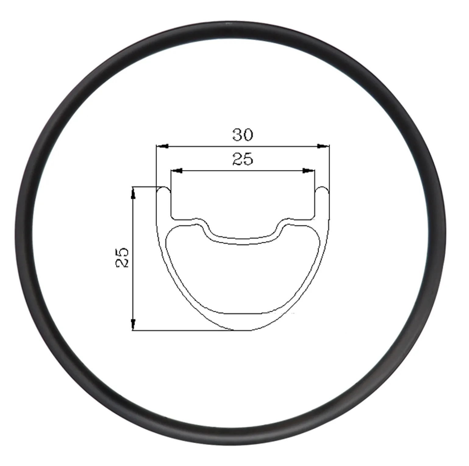 Super light Carbon mtb Rims Tubeless Mountain bike Rim for XC AM