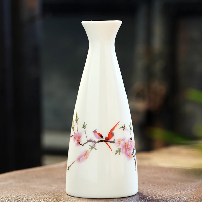 cheap Wholesale custom logo Japanese style bird Sake Warmer Creative Ceramic Wine pot