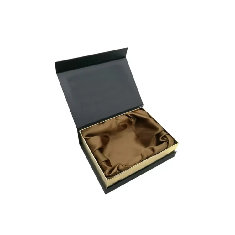 Custom Logo Clothing Dress Gift Boxes Satin Silk Insert Magnetic Wig Hair Extension Packaging Box Rigid Boxes Grey Board Accept