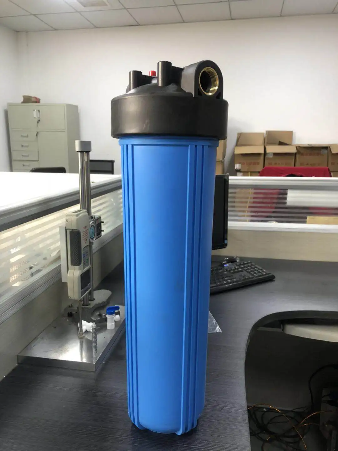 20 Inch Jumbo Big Blue Water Plastic Filter Housing with Wrench and