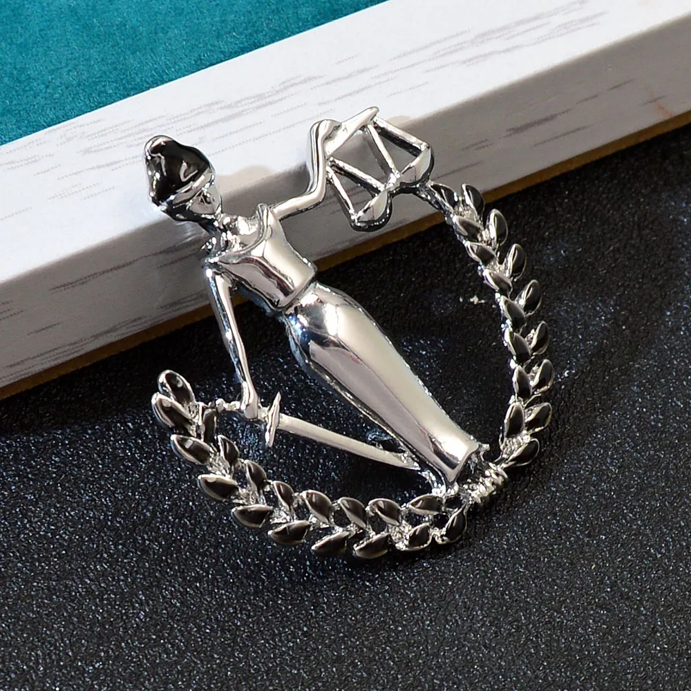 
Gold Silver Color Libra Brooches Women Party Banquet Figure Brooch Pins Gifts Creative Jewelry Gifts 