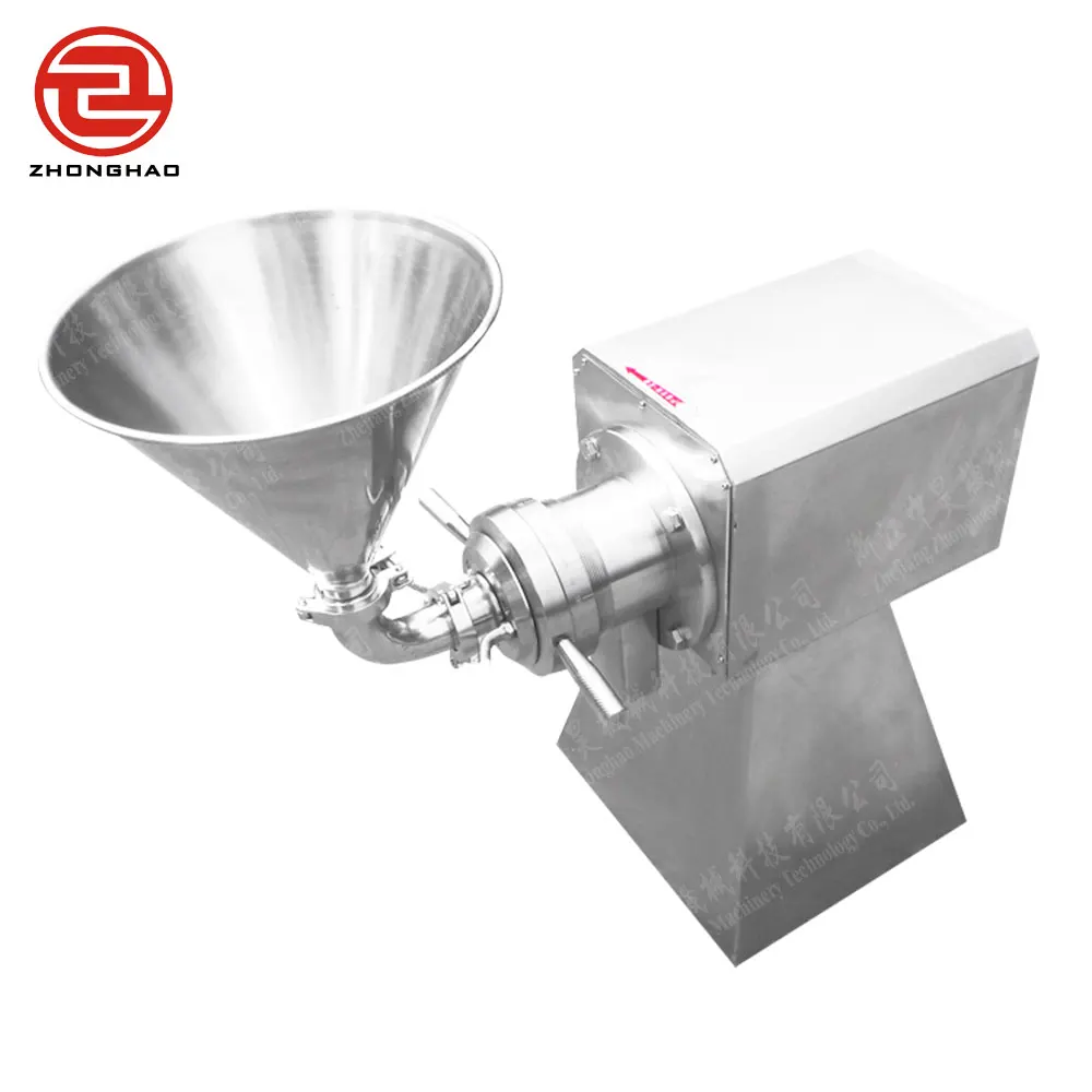 Sanitary stainless steel  horizontal colloid mill Food Grinder Tahini Peanut butter Meat Grinding Machine
