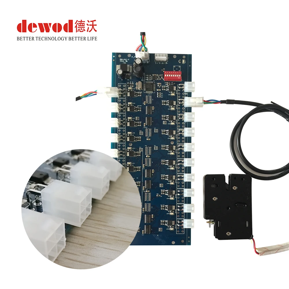 DC12V RS485 Lock Controller Board Cabinet Control Board DEWO Smart Locker accessories 12CH/ 24CH 40CH 48 Channels