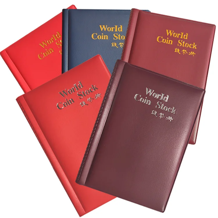 120 Pockets Souvenir Money Penny Collecting Holder Case Coin Collection Storage Book Coin Album for Collectors