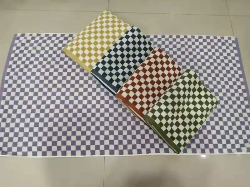 checkerboard towel