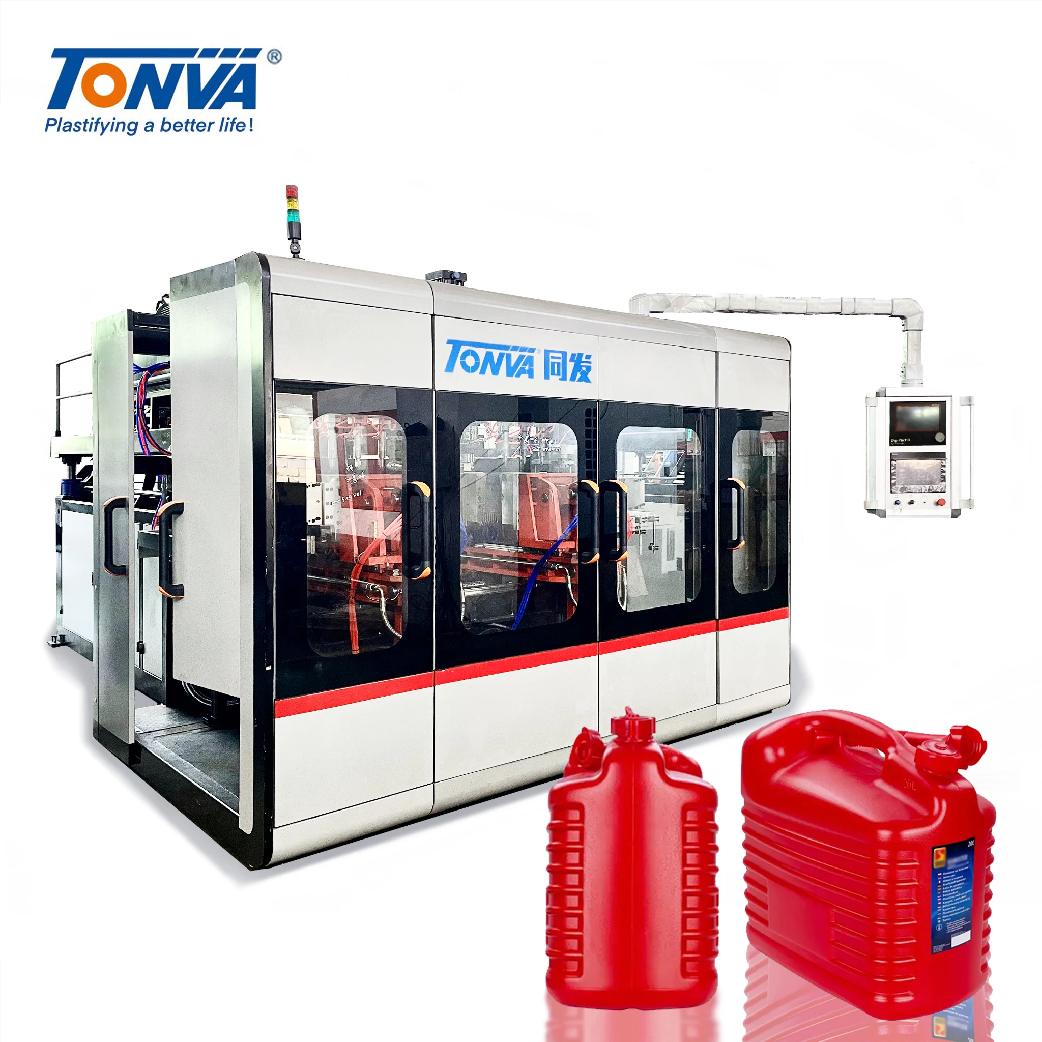 Full Automatic 20liter 30l Square Chemical Drum Bottle Blow Molding Machine