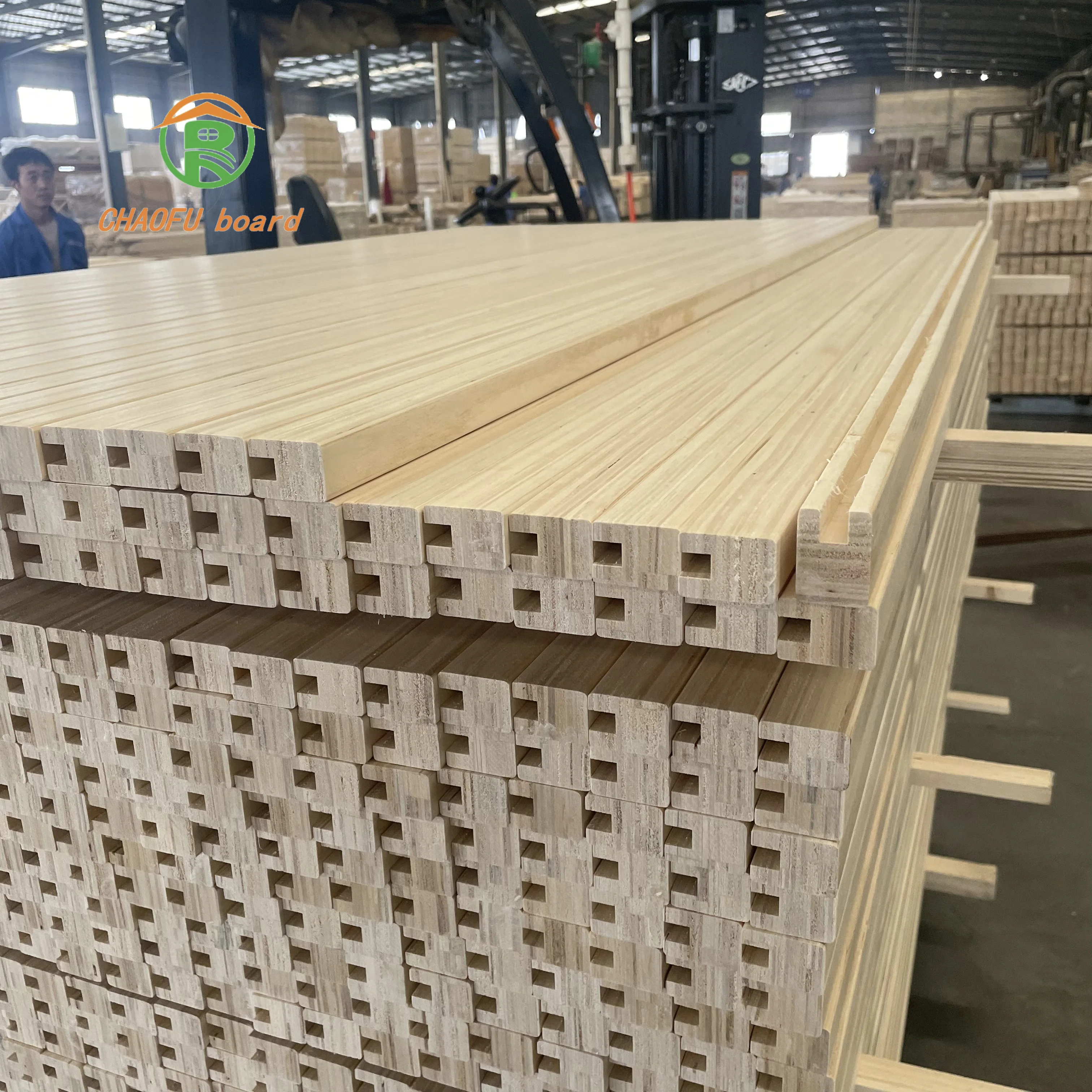 LVL plywood board wood board punch holes  slot chamfer customization deep processing wood furniture frame  bedstead use