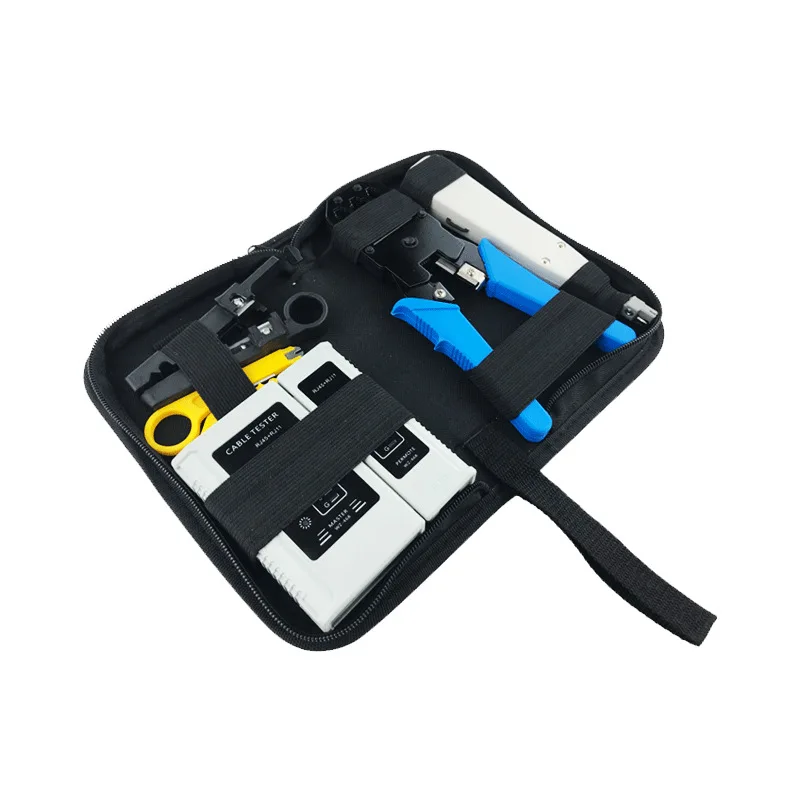 MT-8488 Electronic Networking Toolkit Professional LAN RJ45 network crimp tool set Telecom Installation electrical tool kit bag