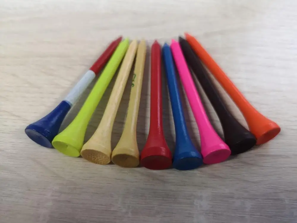 Сделанные на заказ цветные уникальные бамбуковые деревянные пластиковые гольфы