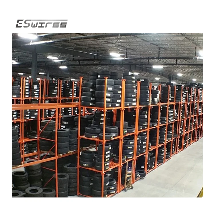 Powder coating heavy duty industrial steel stackable logistic warehouse box tyre tire rack pallet