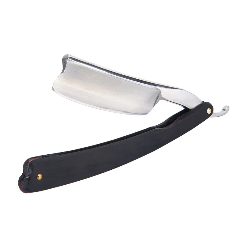 Gold Dollar Razor Suit Cut Shaving Throat Carbon Steel Barber Sharpen Shave Wooden Handle Safty Shaver Straight Razor For Man