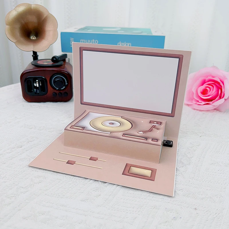 Customized 30s voice recording button for greeting card sound voice music talking recording card