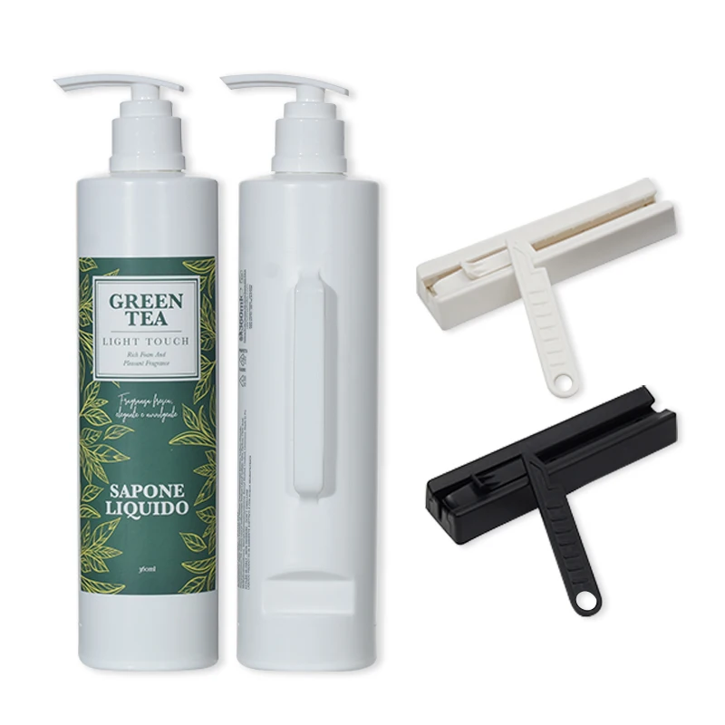 360ML  ABS Plastic Invisible Dispenser Bracket Luxury Complete Wall Mounted Hotel Bathroom Shower Gel Dispenser