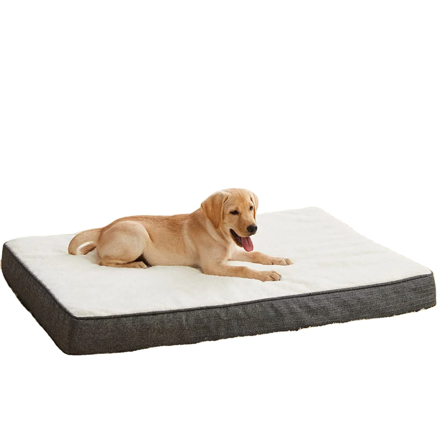 Pet Beds for Large Dogs Egg Foam Crate Memory Foam Orthopedic Dog Bed with Removable Washable Cover