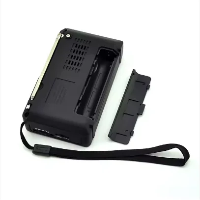 GOLDMORE 1Eletree Best Reception Compact Transistor AM/FM Pocket Radio with USB Charging Cord ABS Body Muni Reception