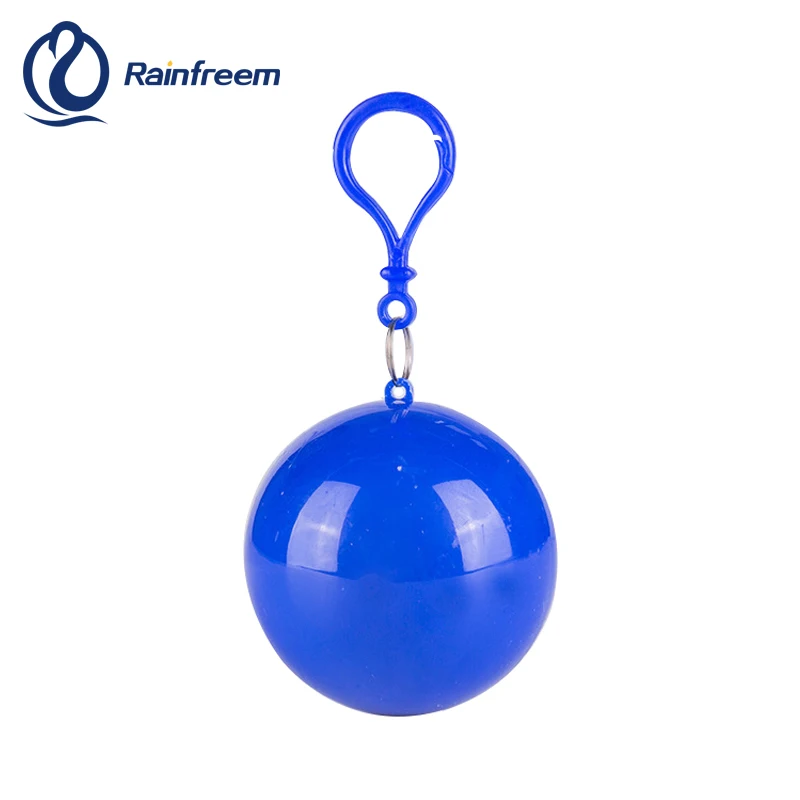 l raincoat travel easy to carry hook plastic disposable poncho ball