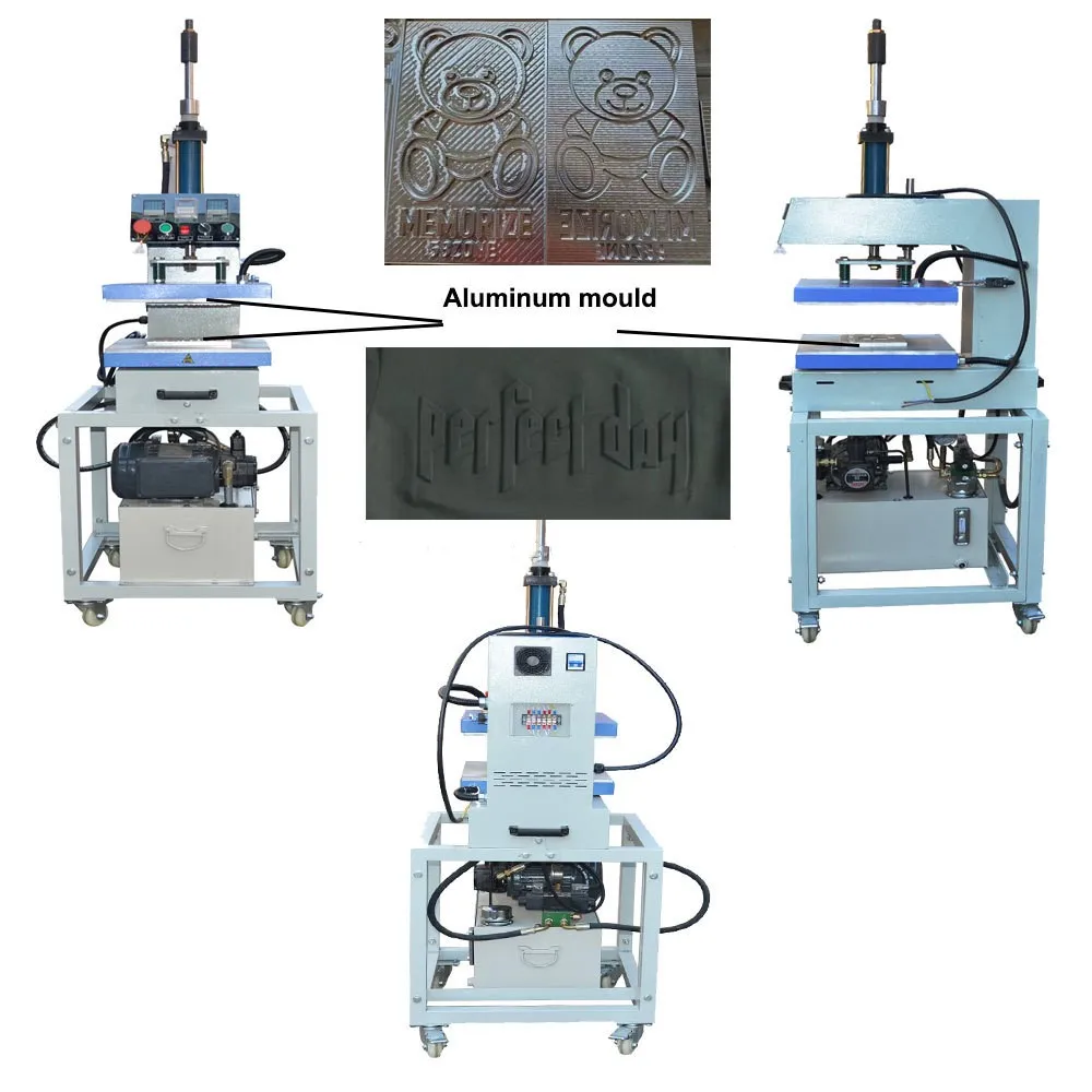 3d Concave Convex Heat Press Embossing Machine For Fabric T Shirt Embossing Machine