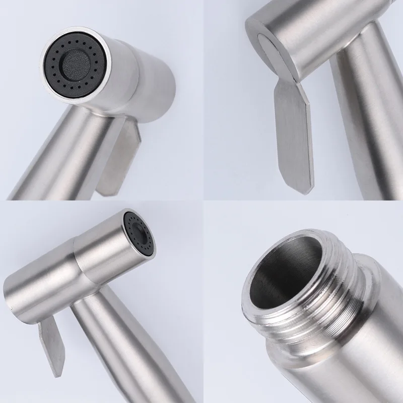 Modern black 304 Stainless Steel Hand Held Muslim Shower Shattaf Bidet Sprayer Toilet Spray