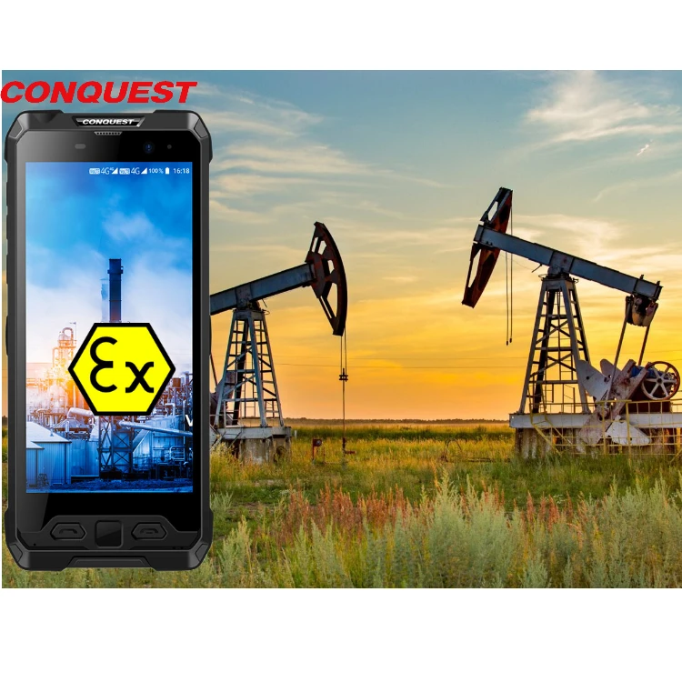 9000 mAh Android8.1 industrial intrinsically safe mobile phones IP68 waterproof rugged phone POC walkie talkie