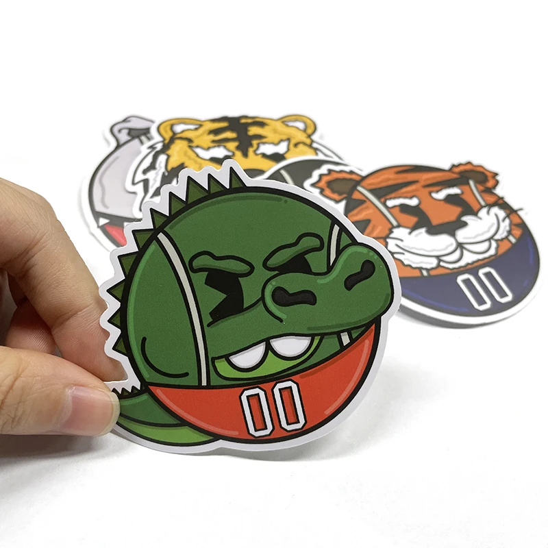 Stickers Custom Die Cut Vinyl Stickers Adhesive Waterproof PVC Label Printing Logo Design Cartoon Stickers
