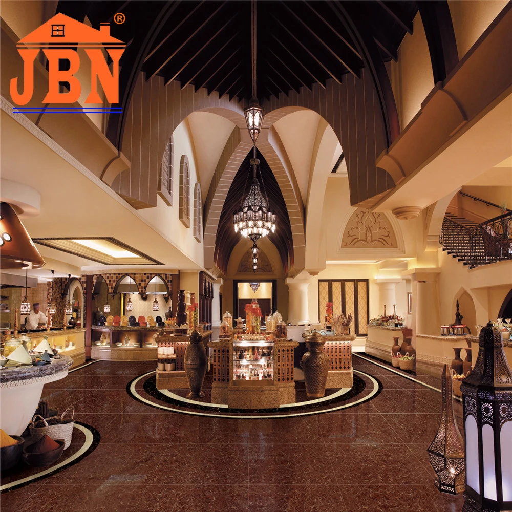 Modern Classic Burgundy Polished Porcelanato 60x60cm Porcelain Ceramic Floor Tiles 5mm Thickness Stone Texture Villas 5 years