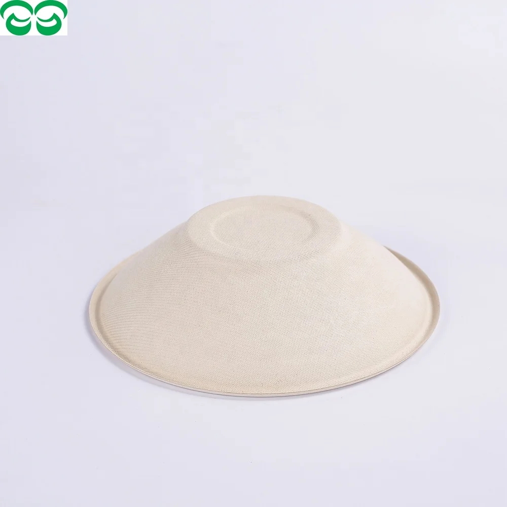 Disposable Biodegradable Sugarcane Sugar Cane Bagasse Paper Soup Salad Bowl