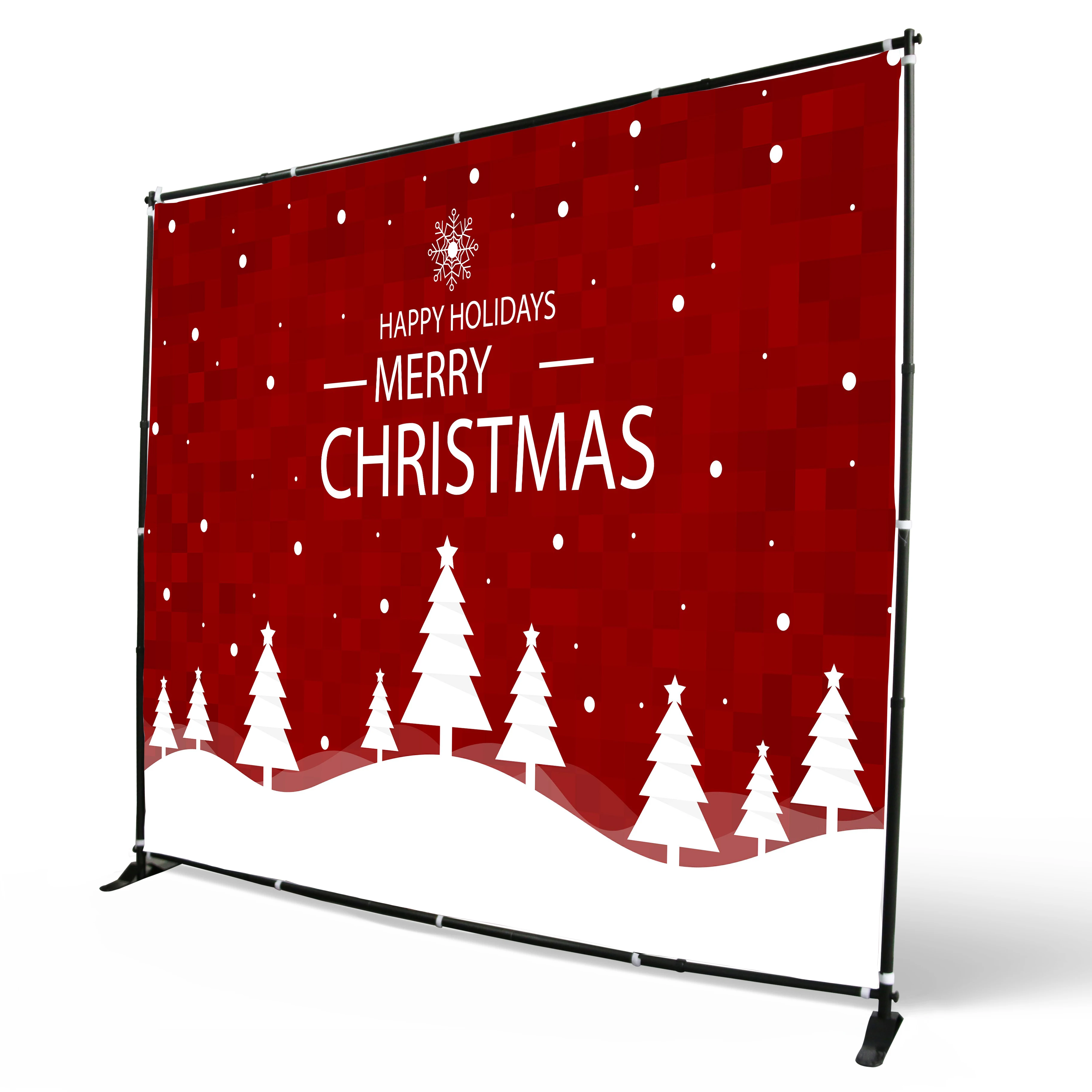 Adjustable Custom banner with stand Stand Heavy Duty Backdrop Wall Exhibitor Background for event Banner by Banners