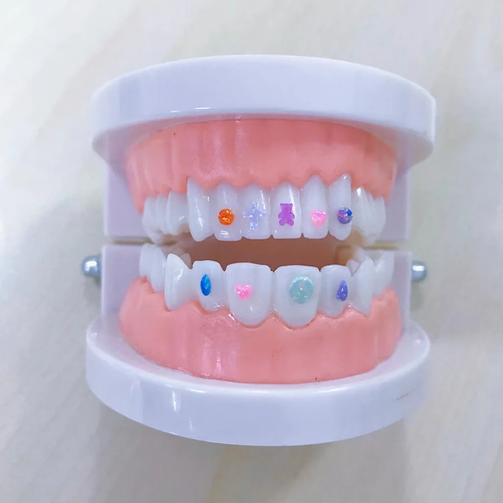 2023 Very Popular Fashion Different Shape Dental Lead Free Synthetic Opal Tooth Gems For Tooth DIY