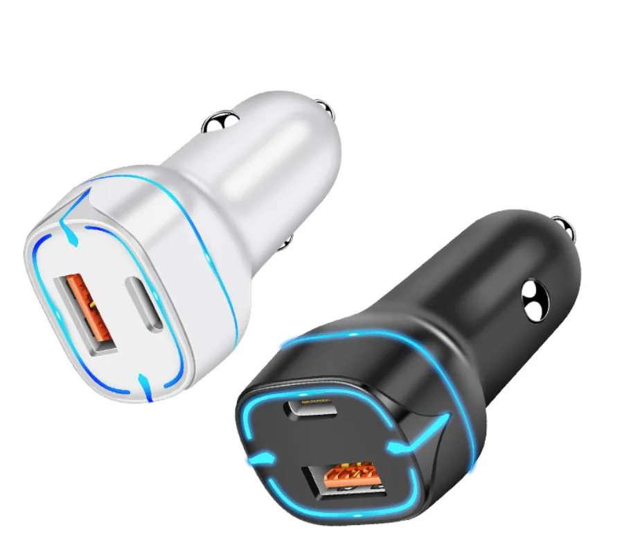 PD3.0 USB C Car Charger 48W Fast Charging QC3.0 USB Car Charger Adapter