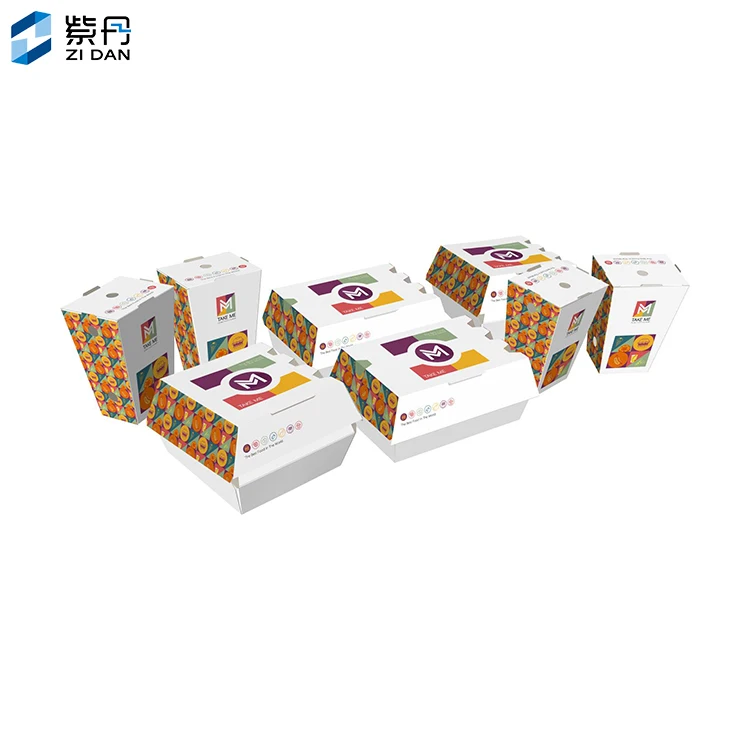 Wholesale High Quality Take Away Kraft Paper Burge Box For Food Packaging Lunch Box