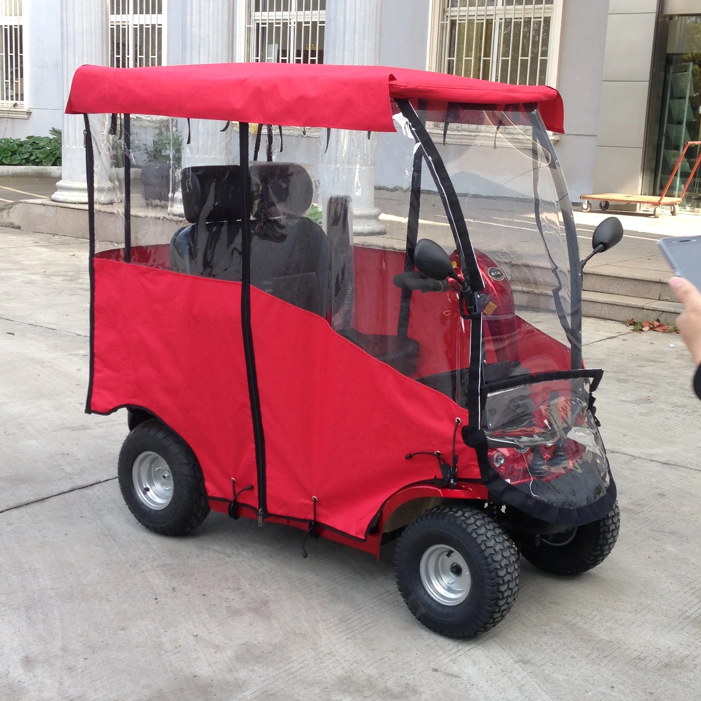 WISKING 48 в 1200 Вт бесщеточный Моторный Скутер сверхмощный четырехколесный двухместный мобильный скутер с крышей и ветровым стеклом