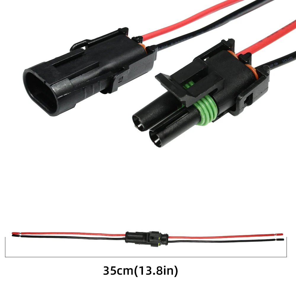 Factory price 1.5mm Series Terminal Pack 2 Pin 2P Car Waterproof TE Connector Plug Wire Connector with wire cable