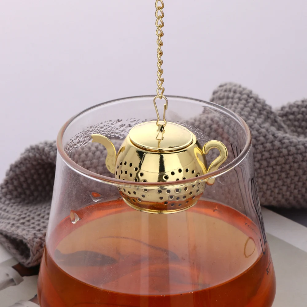 Creative Stainless Steel Teapot Shape Tea Filter Tea Infuser