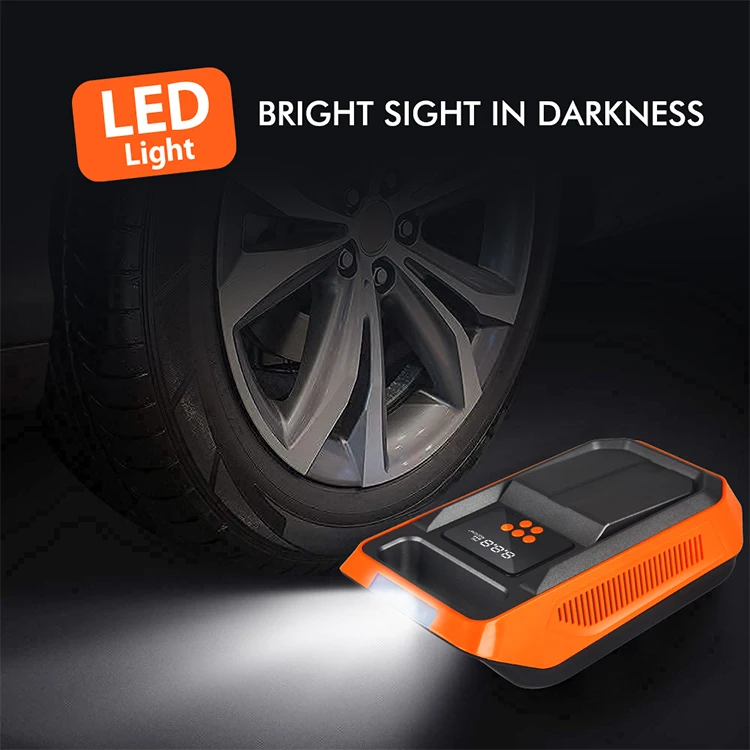 Best seller digital auto stop portable car air compressor pump tire inflator