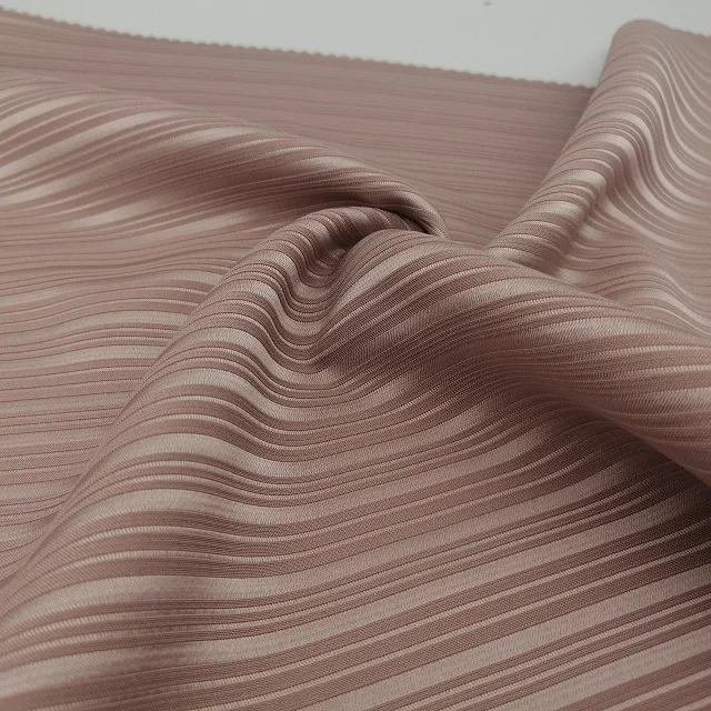 NEW FASHION  100% POLYESTER STRIPE SATIN WOVEN FABRIC